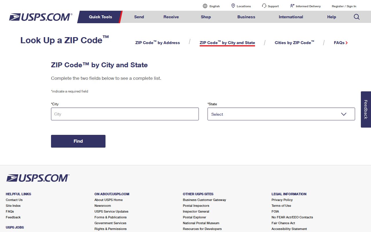 Westfield ZIP code USPS city and state lookup